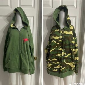 Australia Kangaroo Down Under reversible hoodie XL